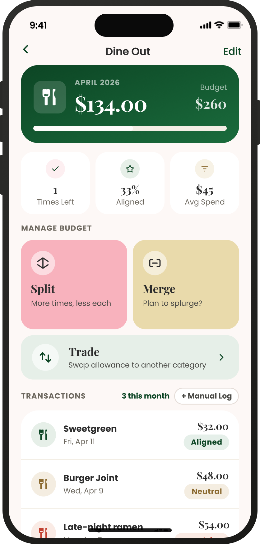 Penny app screen mockup 2